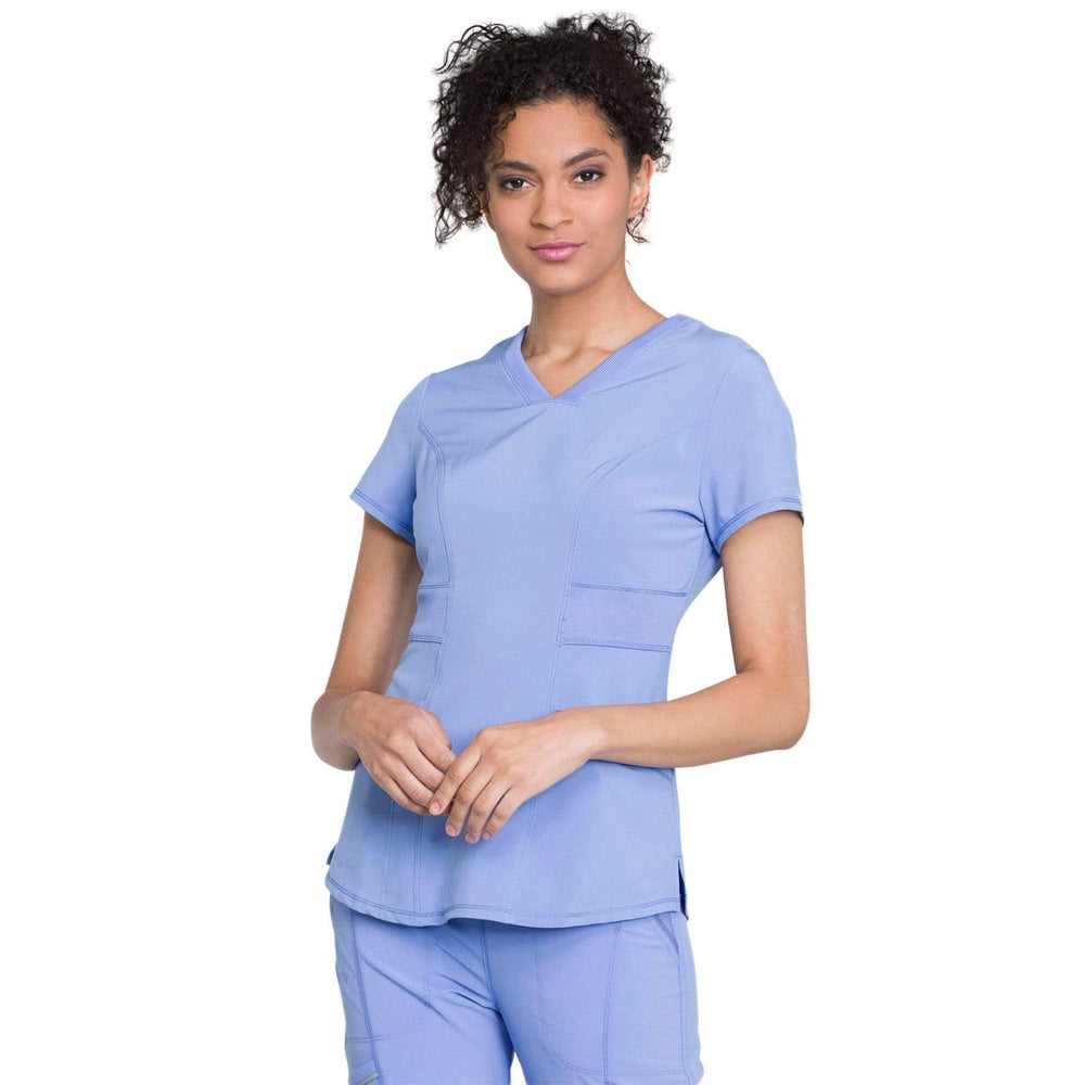 Cherokee Infinity CK623A Scrubs Top Womens V-Neck Ceil Blue — Medshop ...