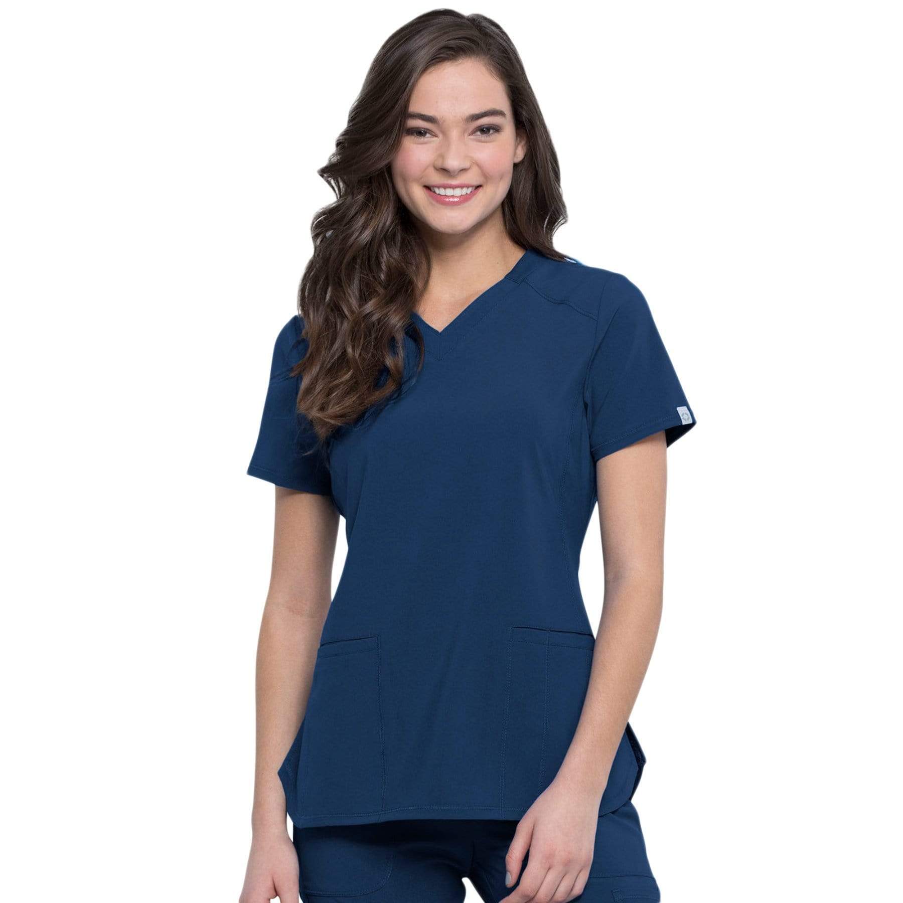 Cherokee Infinity CK865A Scrubs Top Women Navy — Medshop Australia