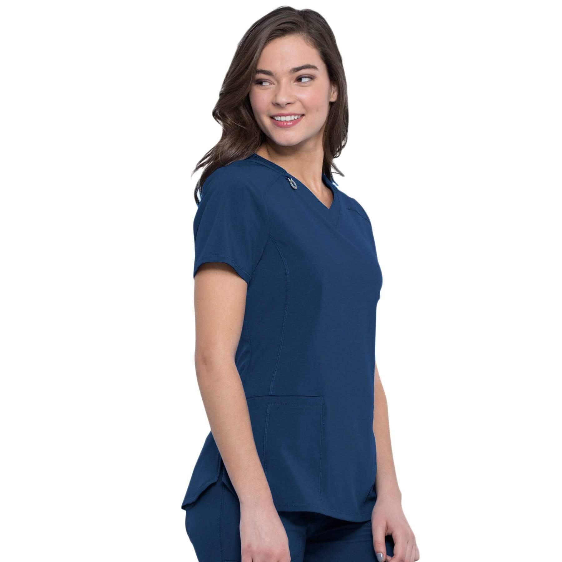 Cherokee Infinity CK865A Scrubs Top Women Navy — Medshop Australia