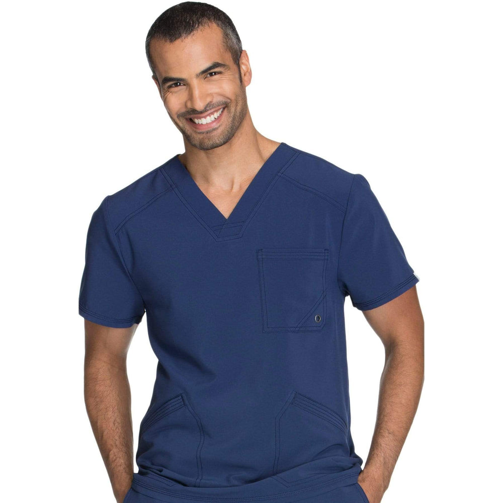 Cherokee Infinity CK900A Scrubs Top Mens V-Neck Navy — Medshop Australia