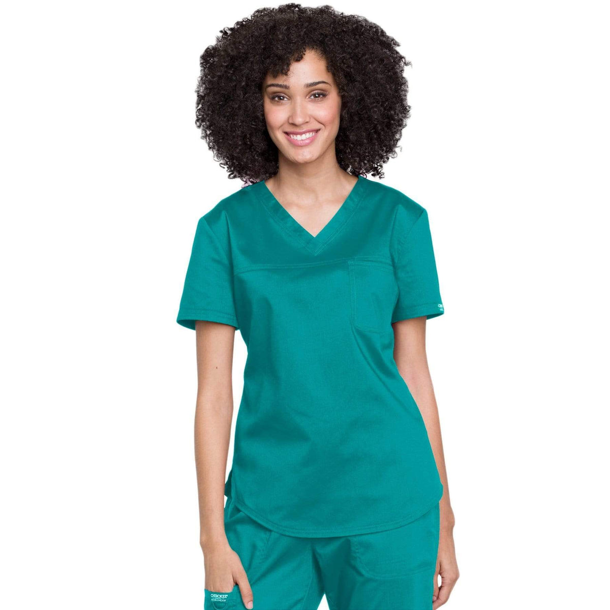 Cherokee Revolution WW657 Scrubs Top Women Teal Blue — Medshop Australia