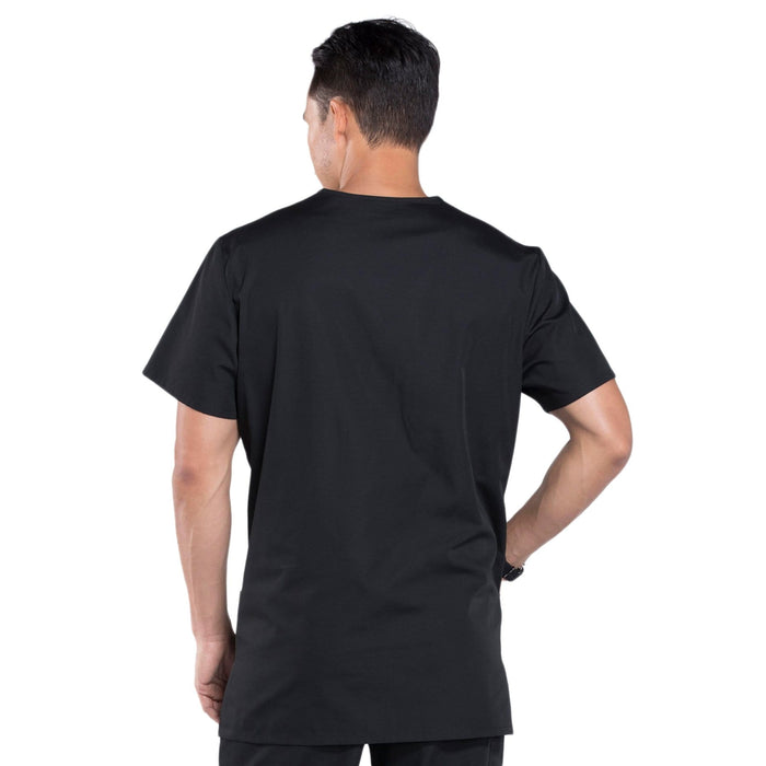 Cherokee Workwear 4876 Scrubs Top Unisex V-Neck Black — Medshop Australia