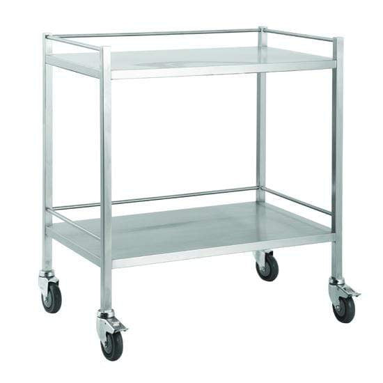 Double Trolleys 304 Stainless Steel — Medshop Australia