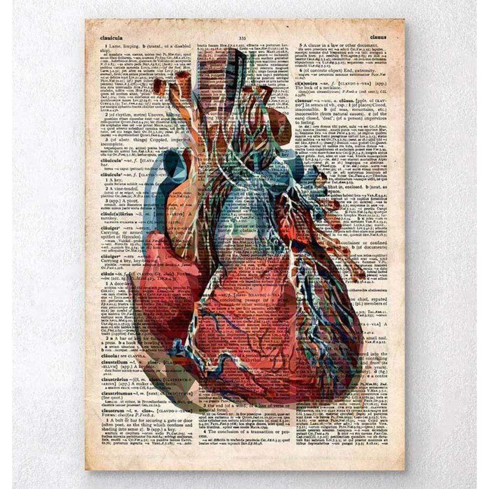 Geometric Heart Ii Old Dictionary Page — Medshop Australia 5223