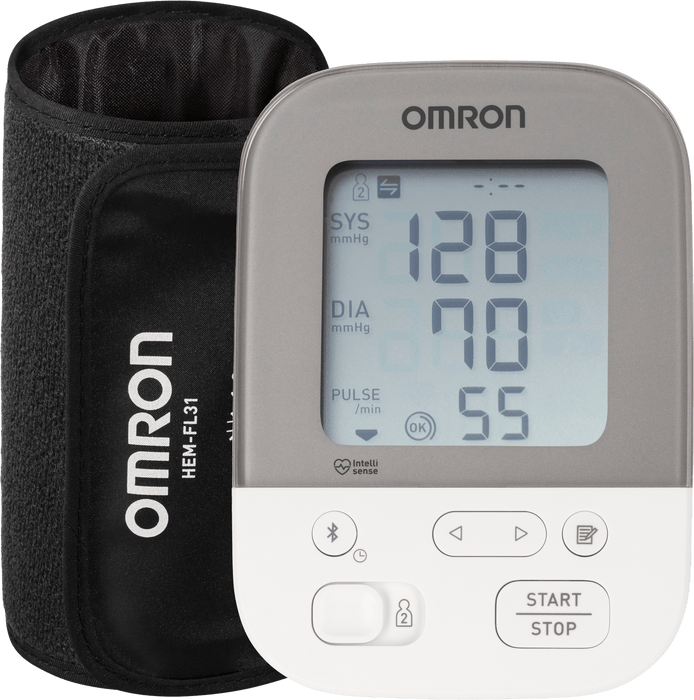 Omron Blood Pressure Monitor Plus Dual User Bluetooth HEM7155T ...