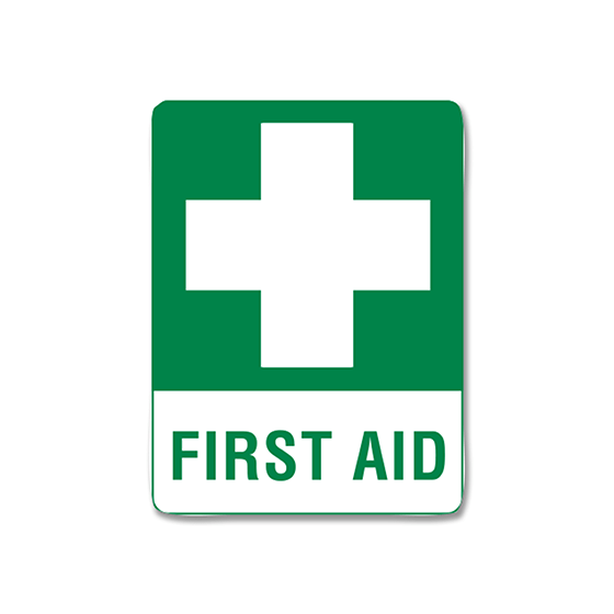 Small Metal First Aid Sign 30 x 22.5cm — Medshop Australia